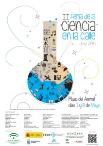 Cartel del evento de la segunda feria de la ciencia de Jerez