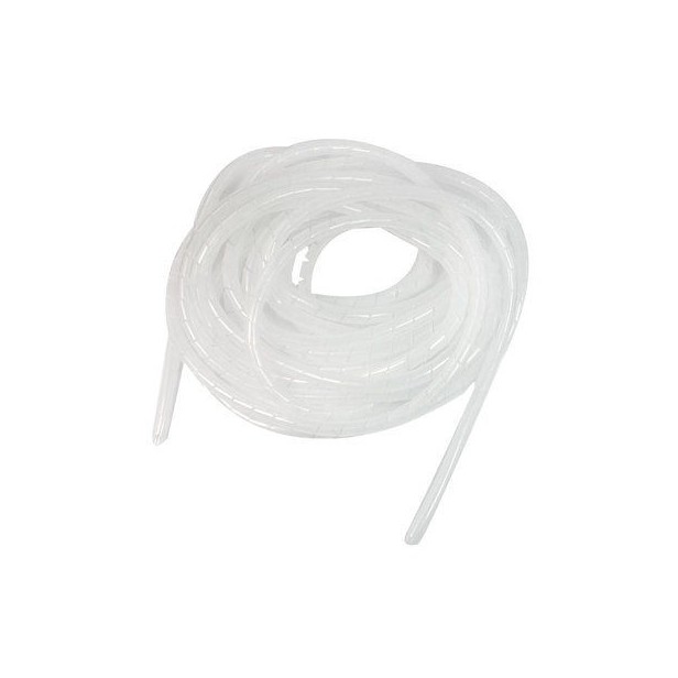 8mm spirale cable protector white 1m