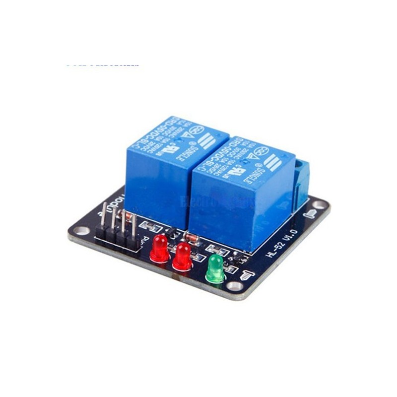 Módulo relé 5V compatible con Arduino 2 canales