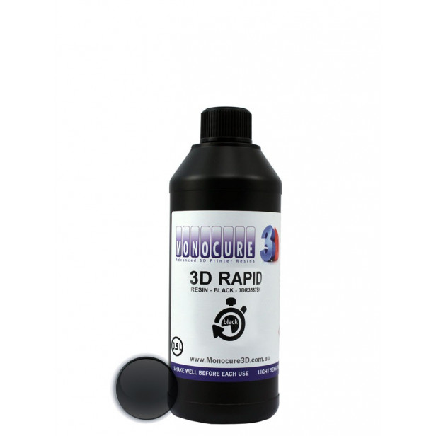 Rapid Resin Black Monocure 3D 0.5 litre