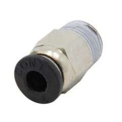 Racor neumática para tubo PTFE de 4mm ext rosca M10