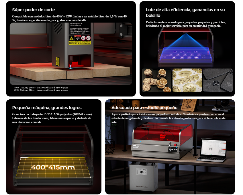 Como es la grabadora laser falcon de creality