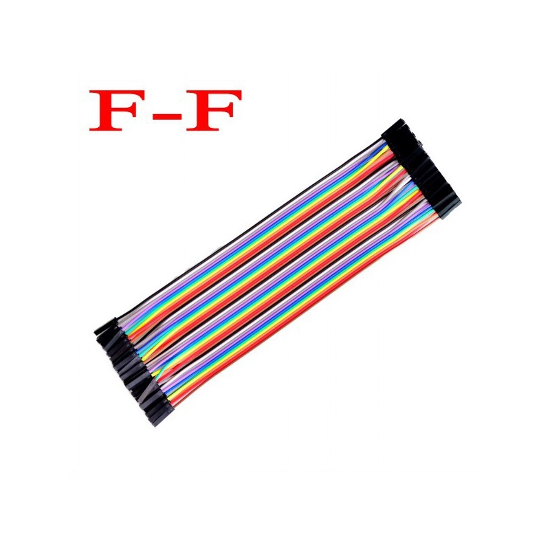 Cables Jumper 30cm Hembra/Hembra x40 – Arduino y protoboard