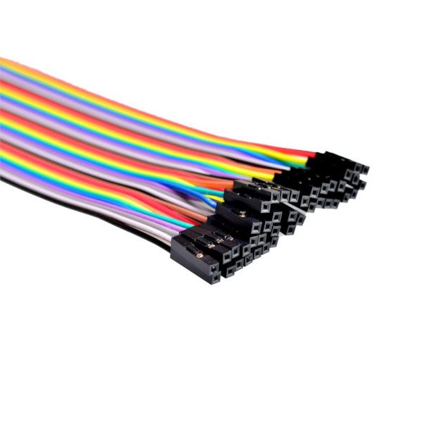 Cables Jumper 30cm Hembra/Hembra x40 – Arduino y protoboard