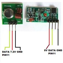 Pareja de módulos de comunicación por radio frecuencia XY-MK-5V y XY-FS
