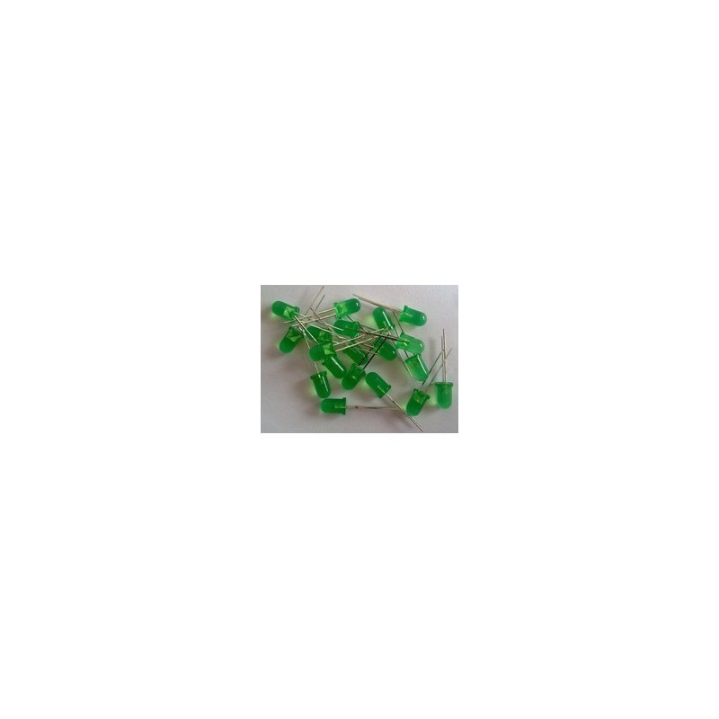 LED 5mm verde 28mm patillas