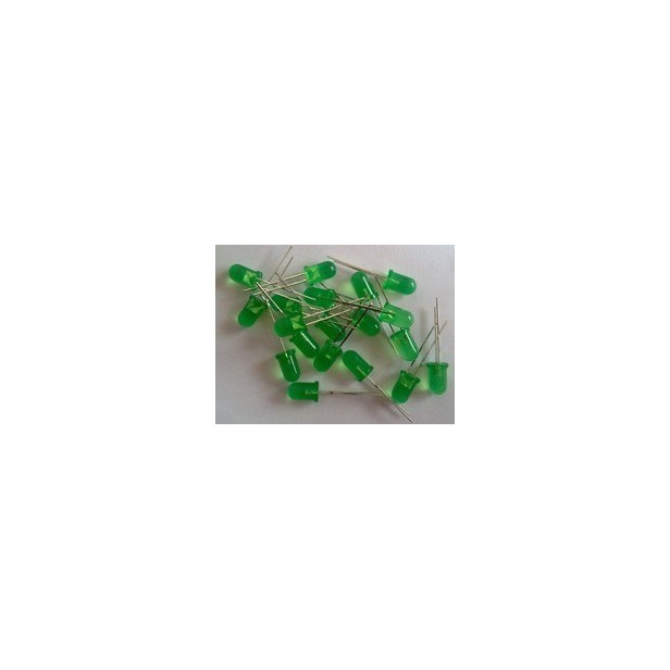 LED 5mm verde 28mm patillas