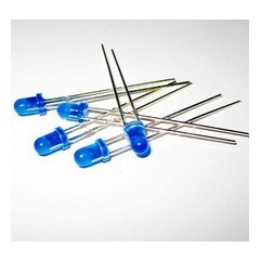 28mm leg LED 5mm BLUE