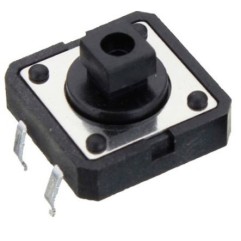 Pulsador de botón 12 x 12 x 7,3 mm