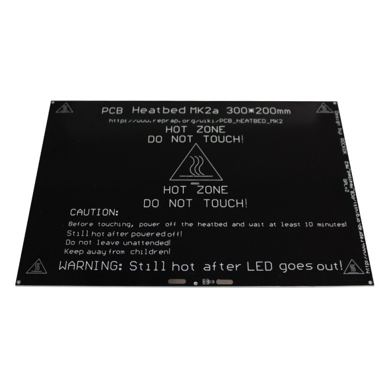 Cama caliente MK2A 300 x 200 mm de aluminio