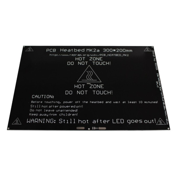 Cama caliente MK2A 300 x 200 mm de aluminio