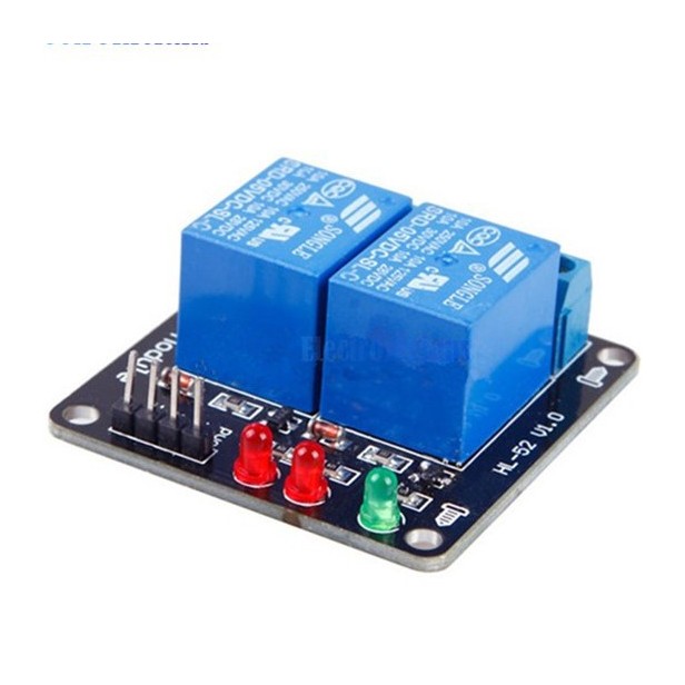 Módulo relé 5V compatible con Arduino 2 canal