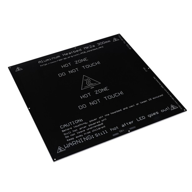 Cama caliente MK2A 300 x 300 mm de aluminio
