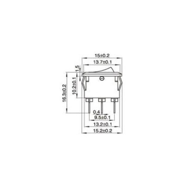 KDC 11 AC 250V 3A Mini Boat Rocker Switch
