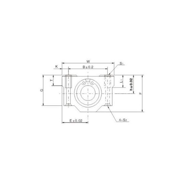 SC10LUU rodamiento lineal con soporte en aluminio para 10mm