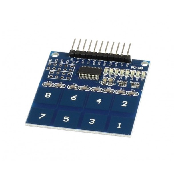 Sensor táctil capacitivo 8 botones