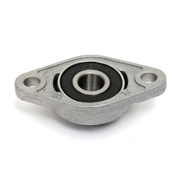KFL8 8mm Dia Bore Aluminum Alloy Self- Aligning Flange Bearing Oval Pillow Block
