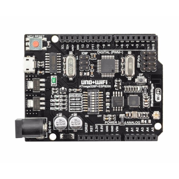Placa uno wifi r3 atmega328p + ESP8266 compatible con Arduino