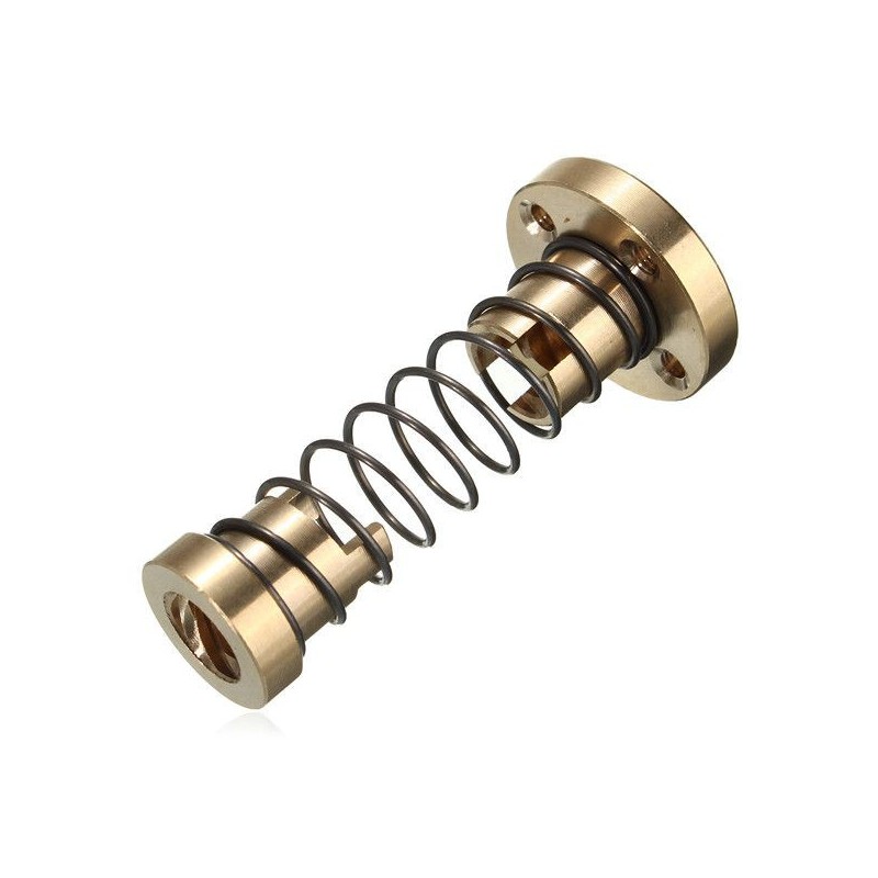 Tuerca T8 antideslizante barra roscada M8