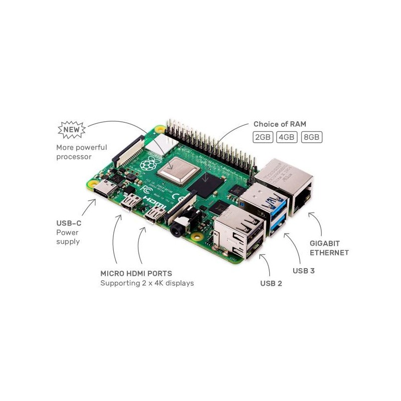 Raspberry Pi 4 Model B - 4GB RAM