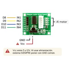 Modulo de control ULN2003 para motores paso a paso
