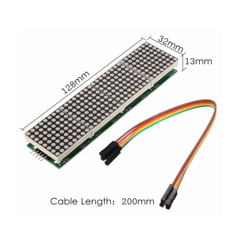 MAX7219 Dot Matrix Module Microcontroller Module 4 in 1