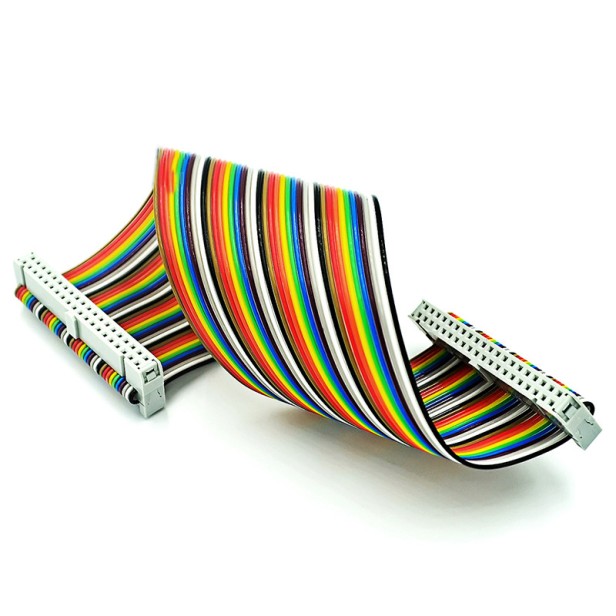 Blue RPi GPIO Breakout Expansion Board + 40pin Flat Rainbow Ribbon Cable for Raspberry Pi 4 3 2 Model B & B+ Blue RPi GPIO Breakout Expansion Board + 40pin Flat Rainbow Ribbon Cable for Raspberry Pi 4 3 2 Model B & B+
