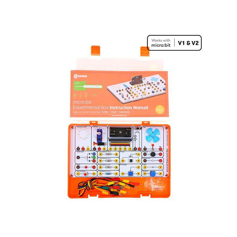 Caja para realizar experimentos con micro:bit  (micro:bit no incluida)