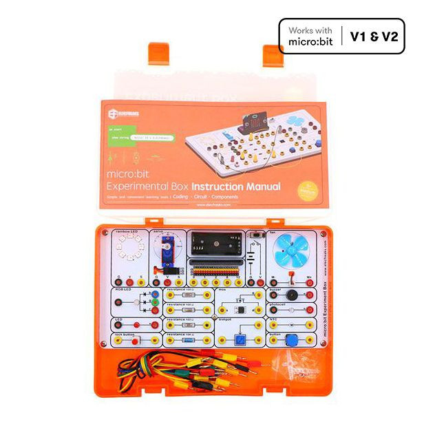 Caja para realizar experimentos con micro:bit  (micro:bit no incluida)