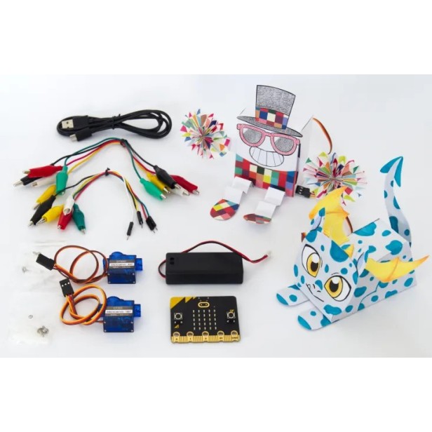KIT Robot de papel con microbit de OKdo
