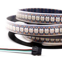 TIRA LED WS2812B 5V 60LED/M 2M IP67 PCB NEGRA