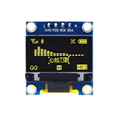 0.96" OLED Display Module 128×64 – Yellow I2C | Createc 3D