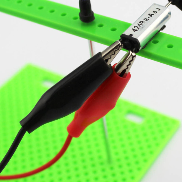 Cables con Pinzas de Cocodrilo 40cm Rojo Negro | Createc 3D