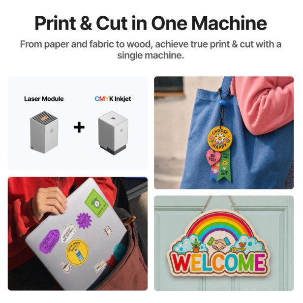xTool M2 10W y 20W | Láser e impresión CMYK