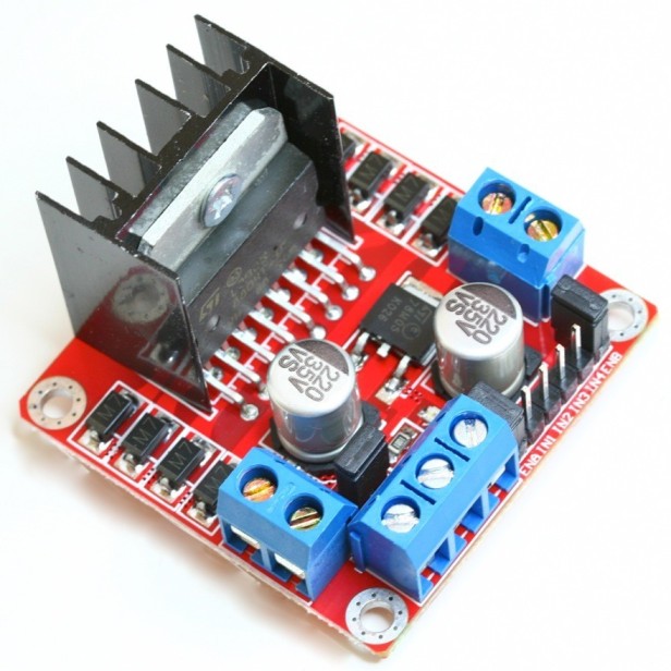 L298N Motor Driver Module: Control DC and Stepper Motors