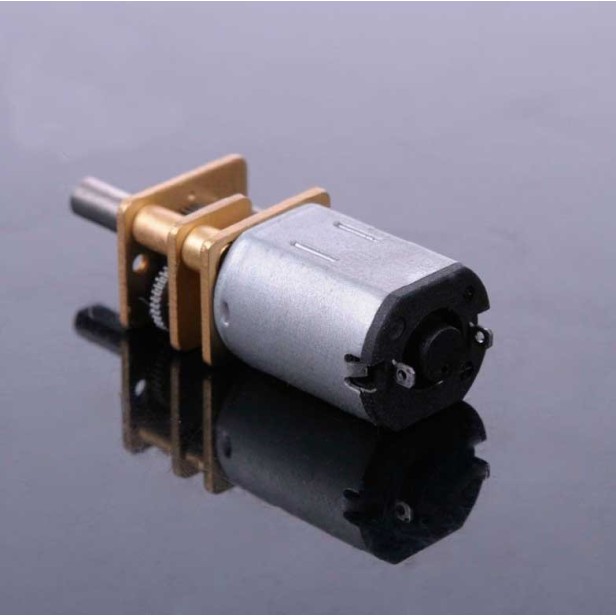 Micro motor de contínua con reductora metálico 12V 200 RPM