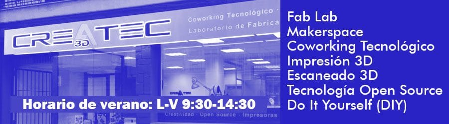 Horarios verano Createc 3D