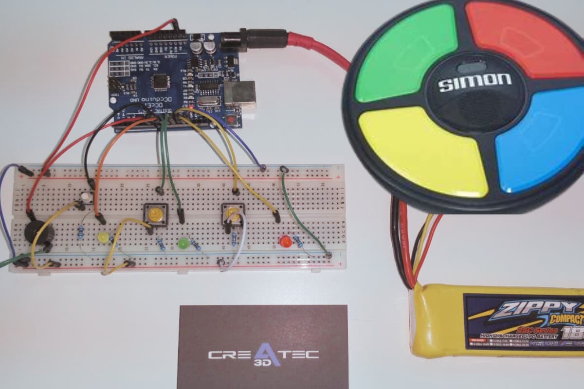 Juega a simon con arduino